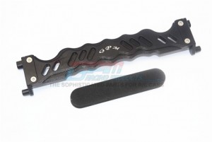 GPM TXMS0126 ALUMINUM BATTERY HOLD-DOWN 1/10 RC TRAXXAS MAXX MONSTER - BLACK - TXMS0126-BK