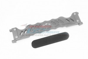 GPM TXMS0126 ALUMINUM BATTERY HOLD-DOWN 1/10 RC TRAXXAS MAXX MONSTER - GUN SILVER - TXMS0126-GS