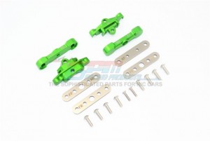 GPM TXMS089FR ALUMINUM FRONT & REAR LOWER ARM TIE BAR MOUNT 1/10 RC TRAXXAS MAXX MONSTER / 1/8 MAXX SLASH 6S - GREEN - TXMS089FR-G