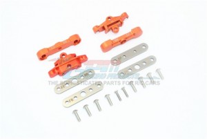 GPM TXMS089FR ALUMINUM FRONT & REAR LOWER ARM TIE BAR MOUNT 1/10 RC TRAXXAS MAXX MONSTER / 1/8 MAXX SLASH 6S - TXMS089FR-OR