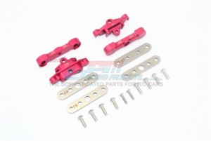 GPM TXMS089FR ALUMINUM FRONT & REAR LOWER ARM TIE BAR MOUNT 1/10 RC TRAXXAS MAXX MONSTER / 1/8 MAXX SLASH 6S - RED - TXMS089FR-R