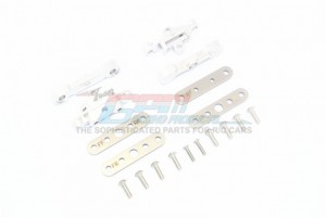 GPM TXMS089FR ALUMINUM FRONT & REAR LOWER ARM TIE BAR MOUNT 1/10 RC TRAXXAS MAXX MONSTER / 1/8 MAXX SLASH 6S - SILVER - TXMS089FR-S