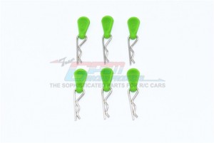 GPM BCM005-BK BODY CLIPS + SILICONE MOUNT FOR 1/5 TO 1/8 MODELS -6PC - BCM005-G